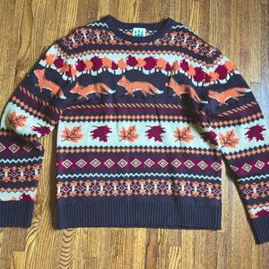 NWT Kiel James Patrick Fox & Foliage Women’s Sweater XXL